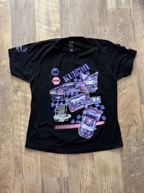 Kuromi Racing Collage Boyfriend Fit Girls T-Shirt